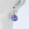 Brincos Elegantes de Alta Qualidade Redondos Explosivos para Mulheres, Versáteis para o Dia a Dia, Pingente de Flor Eterna Pérola, Brincos de Resina com Flores Reais