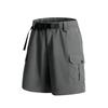 Pantalones de Playa de Verano Transfronterizos Nuevos Rectos Sueltos Cuadros Cinco Puntos Transpirables Pantalones de Baloncesto Americano Color Sólido para Pareja