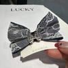 Encaje de mezclilla Lazo Pinza de princesa de pato Hueco francés Simple Elegante Horquilla Estilo coreano Flequillo Clip lateral