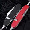 Cuchillo, Tenedor y Cuchara Plegables Multifuncionales Desmontables de Seis Piezas Operados por el Fabricante, Cubiertos Portátiles para Exteriores