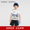 Roupas Infantis Balabala Camiseta de Manga Curta para Meninos Estilo Novo de Verão 2026 Top Fresco Respirável para Crianças Maiores Tendência
