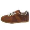 Tênis de treino alemães estilo retrô, sapatos femininos, nova coleção início do outono 2026, color block, tênis casuais versáteis, sapatos estilo Forrest Gump