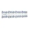 Base Color Tang Chao Piezas de Uñas Prefabricadas Semiacabadas Nuevo Estilo Chino Mariposa Estilo Francés Armadura Suave Escalera Larga Rubor Manchado Uñas Postizas Arte de Uñas