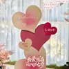 Escena Decorativa de Ambiente de Año Nuevo y Día de San Valentín Tablero Kt Exhibición en Centro Comercial Confesión Romántica Propuesta Fondo de Pared Interior