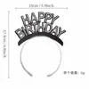 Diadema Fiesta de Año Nuevo 2026 Accesorios para Fotos Transfronterizos Diadema de Papel Decorativa Dorada Polvo Europeo y Americano Año Nuevo Cumpleaños