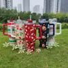 Copo de Carro de 40oz com Alça, Copo Térmico com Canudo, Copo de Gelo para Manter Frio Montado no Carro, Copo de Água para Festas de Natal