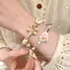 Pulsera de Perlas con Conchas y Estrellas Marinas de Verano, Pulsera Estilo Vacaciones en la Costa, Diseño de Nicho, Accesorio de Mano de Moda y con Atmósfera para Mujeres