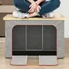 Cajas de Almacenamiento de Ropa al por Mayor para Uso Doméstico, Cajas de Almacenamiento Plegables para Ropa, Colchas y Lino de Algodón, Carrito Organizador de Armario