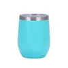 Novo Porta-Ovos Transfronteiriço Aço Inoxidável em Forma de U Garrafa Térmica para Vinho Tinto 304 Barriga Grande 12oz Copo Casca de Ovo Design em Forma de U
