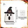 Decoraciones de Madera de Doble Capa con Letras de Halloween 'Boo' Adornos Creativos para Estanterías Decoraciones de Escritorio Ambiente Festivo Accesorios