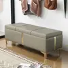 Loja de Roupas Sofá Banquinho Banco Armazenamento Provador Banquinho de Descanso Banquinho para Trocar Sapatos Loja de Calçados Banquinho Longo Apoio para os Pés Banquinho de Couro