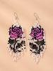 Cinco características, ojos, aretes, explosiones amazónicas, aretes de borla larga caliente transfronterizos europeos y americanos, aretes bohemios