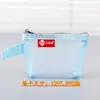 Bolsa de Almacenamiento de Nylon Color de Contraste Bolsa para Llaves Bolsa para Tarjetas Bolsa para Monedas Transparente Transparente Translúcido Billetera para Monedas Bolsa de Compras Bolsa Triangular para Tarjetas