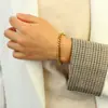 Collar de hip-hop de moda europea y americana, joyería de acero inoxidable con cadena, personalidad infantil, todo para combinar, pulsera de cadena cubana para hombre