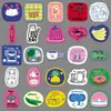 50 adesivos originais fofos de desenho animado em estilo coreano, adesivos decorativos estilo INS para copos de água, geladeiras e artigos de papelaria DIY