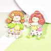 Nueva Caricatura Niña Burbuja Grande Resina Pequeños Accesorios Pegamento Crema DIY Material Hecho a Mano Gotas de Pegamento para Joyería Casera