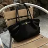 Bolsa de Mano Retro de Gamuza Europea y Americana para Mujer Color Otoño Melange Gran Capacidad Elegante Simple Bolso de Hombro Bolso de Axila