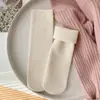 Meias de Neve de Inverno Estilo Coreano Meia de Cano Médio Versátil Acolchoada com Forro de Lã Quente Meias de Chão para Adultos para Homens e Mulheres Meias de Dormir para Casal