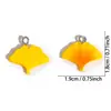 Accesorios de Joyería DIY al por Mayor Hojas de Colores Resina Colgantes Pequeños Materiales para Collares Llaveros Hechos a Mano