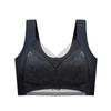 Roupa íntima de renda plus size feminina peito grande vistoso pequeno sem marcas anel de aço reunindo anti-flacidez colete esportivo sutiã de seda gelo