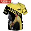 Camiseta de manga corta con cuello redondo y estampado digital 3D de pollo para hombre, de moda, de verano, muy vendida.