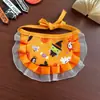 Babero de Halloween para Mascotas, Set de Sombrero Divertido de Cabeza de Calabaza para Gato y Collar, Decoración Fotográfica de Fantasma Osito para Perro