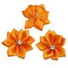 10 Cintas de Satén Hechas a Mano para Manualidades con Anís de Diamante Flores Pequeñas Flor Bordada a Mano Accesorios Decorativos para Ropa y Tocados DIY