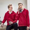 Adicionar camisola de veludo personalizado polar lã acolchoado casaco atacado classe vestuário atividade vestuário roupa de trabalho empresarial impresso LOGOTIPO
