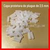 2.5 pequeno furo plugue tampa protetora de plugue de fone de ouvido de 2,5 mm material PE capa protetora de fone de ouvido capa protetora de poeira