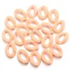 Plástico Acrílico Colorido Cor Sólida Fosco Corrente Corrente DIY Anel Aberto Bolsas de Joias Pequenos Acessórios Atacado