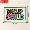 Parches bordados de colores transfronterizos en inglés, parches con citas motivacionales, parches divertidos de bordado de letras para ropa