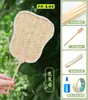 Kit de Materiales para Abanico Redondo Tejido de Bambú DIY para Campamento de Verano Infantil, Vacaciones de Verano, Actividad de Calentamiento para Formación de Equipos Hecha a Mano