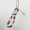 Famosos de internet pulsera de cuentas de amor de moda cadena para funda de teléfono universal para todo tipo de ropa adornos de cordón de color caramelo