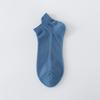 Meias Masculinas de Verão Finas Absorventes de Suor Calcanhar Antiderrapante Meias Sapatilha Cor Sólida Meias de Algodão Esportivas Malha Respirável Cano Baixo Meias Masculinas