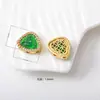 Cobre Chapado en Oro Buda Panzudo Espaciador de Cuentas Accesorio Calcedonia Verde Accesorio DIY Pulsera de Cristal Joyería Cuenta