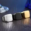Joyería Acero Guerrero Wholesale Simple Nórdico Acero de Titanio Superficie Lisa Cuadrado Pulido Fino Anillo Adornos de Mano para Hombre