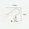 Accesorios para joyería diy al por mayor gancho para oreja de acero inoxidable gancho para pendiente de oro real de 18k material hecho a mano gancho para oreja semiacabado