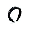 Original Trabajo Pesado Exquisita Moda Plisado Cristal Frente Alta Hace que la Cara Parezca Más Pequeña Versátil Antideslizante Diadema Accesorios para el Cabello Tocado
