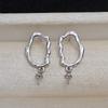 Aretes Barrocos de Plata S925 con Forma Collar Colgante para Mujer 9-17 Perla Cuenta Deformada Joyería Accesorios diy 4198
