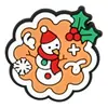 Encantos de Zueco de Dibujos Animados de PVC para Navidad Copo de Nieve Hombre de Jengibre Muñeco de Nieve Hebillas de Zapato de Goma Blanda Accesorios de Decoración de Zapatos DIY Festivos