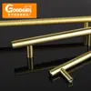 Manija de Gabinete Extensible de Lujo Ligero con Mango Dorado, Manija de Puerta de Armario, Manija Hueca de Acero Inoxidable de Montaje Exterior, Manija de Cajón en Forma de T