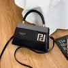 Nueva Textura 2025 Nueva Moda Otoño e Invierno Popular Retro Casual Cadena de Candado Cruzada al Hombro Bolso Cuadrado Pequeño