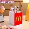 Novo Porta-Canetas de Mesa com Padrão McDonald's, Porta-Pincéis de Maquiagem, Porta-Canetas Multifuncional com Grande Capacidade de Armazenamento