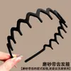 Tiara alta bonita de outono e inverno, tiaras volumosas e cheias, tiaras versáteis com dentes, tiaras antiderrapantes para lavar o rosto