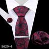 Mancuernillas cuadradas de corbata alta para hombre traje Vestido Negocios Banquete Boda Poliéster Corbata Larga Fábrica de Shengzhou