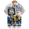 2023 Verano Transfronterizo Nuevo Calle Retro Manga Corta Cárdigan AliExpress Camisa con Impresión Digital 3D Top para Hombre