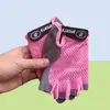 Guantes Infantiles de Medio Dedo Verano y Otoño Amigables con la Piel Finos Anti-Ampollas Transpirables Protectores de Mano Guantes Deportivos Infantiles para Montar en Bicicleta y Equilibrio