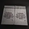 Bolsas de Empaque Pe Autoadhesivas de Plástico Impresas Declaración de Advertencia Anti-Asfixia Accesorios para Ropa Regalos Empresariales Bolsas Autoadhesivas a Prueba de Polvo