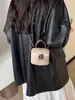 Nueva colección de otoño: bolso cruzado pequeño clásico y elegante para mujer, estilo coreano 2026, bolso de mano versátil con cadena y estampado de leopardo, bolso de hombro