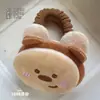 Cuerda para el pelo de Panda Rojo de Pan Marrón Retro Juguete de Comida Lindo Banda para el Cabello de Galleta Diadema Muñeca Goma Elástica Accesorios para el Cabello